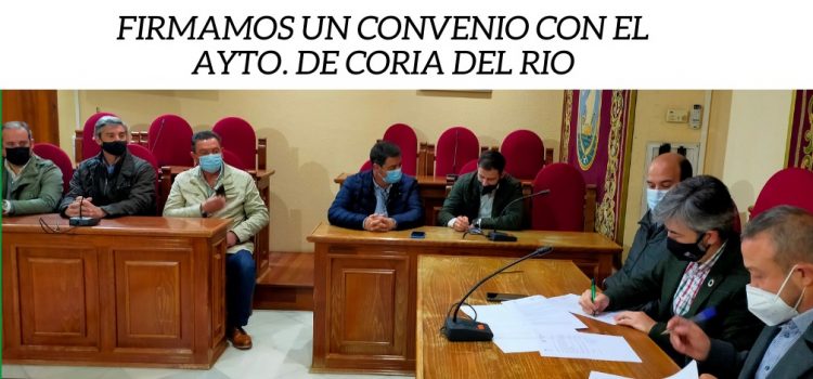 El Ayuntamiento de Coria del Río firma un convenio de colaboración con la Unión de Autónomos de Andalucía