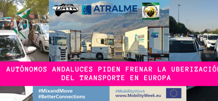 Autónomos andaluces piden frenar la uberización del transporte en Europa