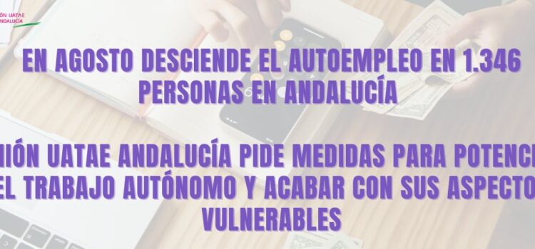 EN AGOSTO DESCIENDE EL AUTOEMPLEO